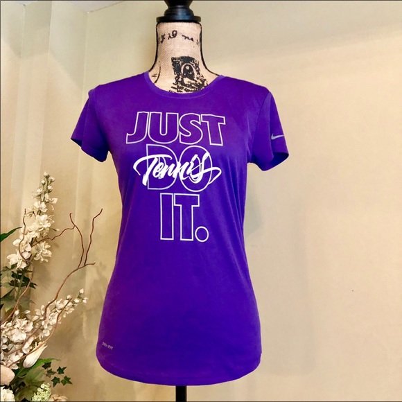 Nike Tops - ~Nike~ purple tennis work out top size small